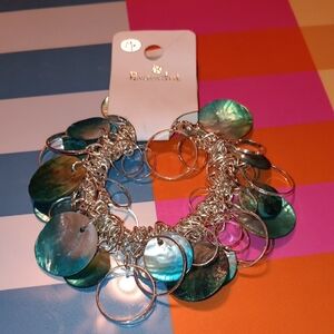 ME Makeover Essentials Silver and Teal Bracelet (A)